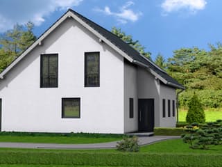 Fertighaus Sofia 150 von Klaus Kowalski Immobilien Schlüsselfertig ab 194698€, Satteldach-Klassiker Außenansicht 2