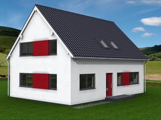 Fertighaus Solea 170 von Klaus Kowalski Immobilien Schlüsselfertig ab 201492€, Satteldach-Klassiker Außenansicht 3