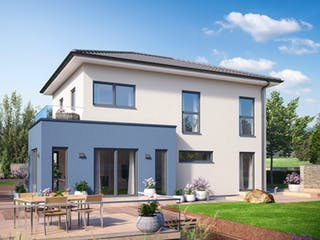 Fertighaus Solitaire-E-125 Entwurf 9 von SCHWABENHAUS Schlüsselfertig ab 296227€, Stadtvilla Außenansicht 1