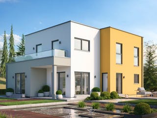 Fertighaus Solitaire-E-125 Entwurf 11 von SCHWABENHAUS Schlüsselfertig ab 296919€, Cubushaus Außenansicht 1