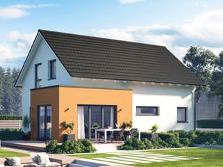 Fertighaus Solitaire-E-125 Entwurf 1 von SCHWABENHAUS Schlüsselfertig ab 269204€, Satteldach-Klassiker Außenansicht 1