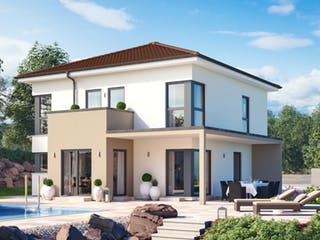 Fertighaus Solitaire-E-145 Entwurf 8 von SCHWABENHAUS Schlüsselfertig ab 326277€, Stadtvilla Außenansicht 1