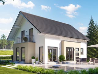 Fertighaus Solitaire-E-165 Entwurf 2 von SCHWABENHAUS Schlüsselfertig ab 318312€, Satteldach-Klassiker Außenansicht 1