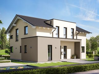 Fertighaus Solitaire-E-165 Entwurf 6 von SCHWABENHAUS Schlüsselfertig ab 317868€, Satteldach-Klassiker Außenansicht 1