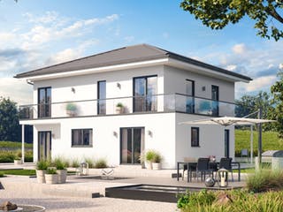 Fertighaus Solitaire-E-165 Entwurf 8 von SCHWABENHAUS Schlüsselfertig ab 346720€, Stadtvilla Außenansicht 1