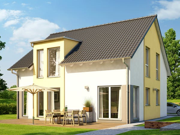 Außenansicht Solution 151 V5 von Living Fertighaus AT