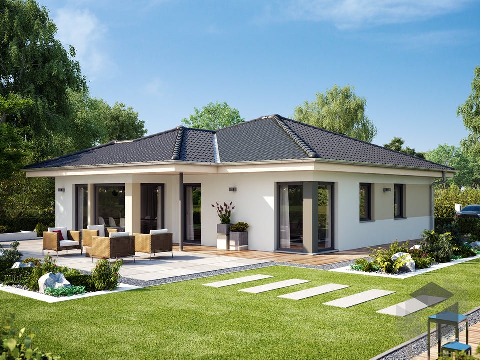 Einfamilienhaus SOLUTION 78 V8 von Living Fertighaus AT