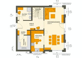 SOLUTION 134 V6 Grundriss