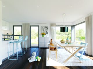 Fertighaus SOLUTION 230 V2 von Living Fertighaus Schlüsselfertig ab 540527€, Satteldach-Klassiker Innenansicht 1