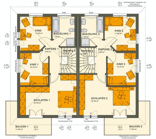Fertighaus SOLUTION 242 V6 von Living Fertighaus Ausbauhaus ab 328647€, Stadtvilla Grundriss 2