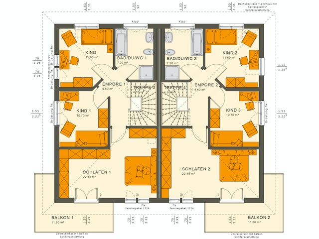Fertighaus SOLUTION 242 V6 von Living Fertighaus Ausbauhaus ab 589769€, Stadtvilla Grundriss 2