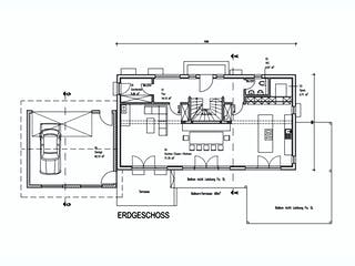 Fertighaus Kundenhaus Gusto von Sonnleitner Holzbau, Satteldach-Klassiker Grundriss 1