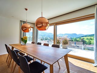 Fertighaus Kundenhaus Kornfeld von Sonnleitner Holzbau, Cubushaus Innenansicht 2