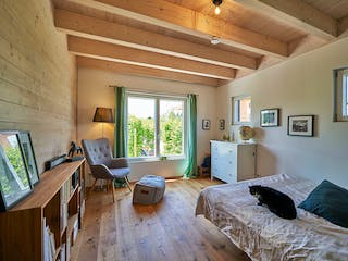 Fertighaus Kundenhaus Schliersee von Sonnleitner Holzbau, Satteldach-Klassiker Innenansicht 10