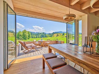 Fertighaus Kundenhaus Schliersee von Sonnleitner Holzbau, Satteldach-Klassiker Innenansicht 5