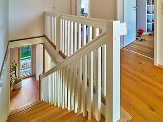 Fertighaus Kundenhaus Severin von Sonnleitner Holzbau, Satteldach-Klassiker Innenansicht 10