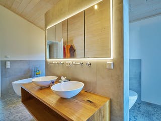 Fertighaus Kundenhaus Severin von Sonnleitner Holzbau, Satteldach-Klassiker Innenansicht 13