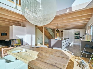Fertighaus Kundenhaus Severin von Sonnleitner Holzbau, Satteldach-Klassiker Innenansicht 5