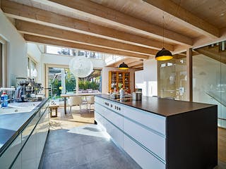 Fertighaus Kundenhaus Severin von Sonnleitner Holzbau, Satteldach-Klassiker Innenansicht 6