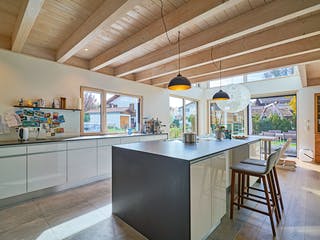 Fertighaus Kundenhaus Severin von Sonnleitner Holzbau, Satteldach-Klassiker Innenansicht 7