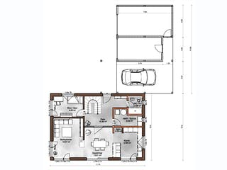 Fertighaus Kundenhaus Wittelsbach von Sonnleitner Holzbau, Satteldach-Klassiker Grundriss 1