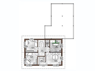 Fertighaus Kundenhaus Wittelsbach von Sonnleitner Holzbau, Satteldach-Klassiker Grundriss 2