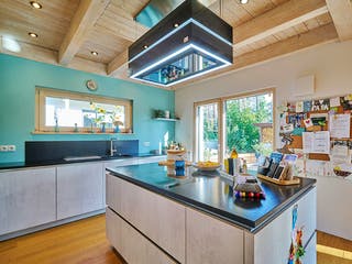Fertighaus Kundenhaus Wittelsbach von Sonnleitner Holzbau, Satteldach-Klassiker Innenansicht 4