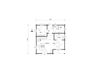 Fertighaus Spittal - Variante von TIROLIA Ausbauhaus ab 119650€, Blockhaus Grundriss 2