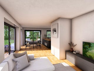 Massivhaus HAUSKONZEPT Villa von Splietker Bau, Stadtvilla Innenansicht 1