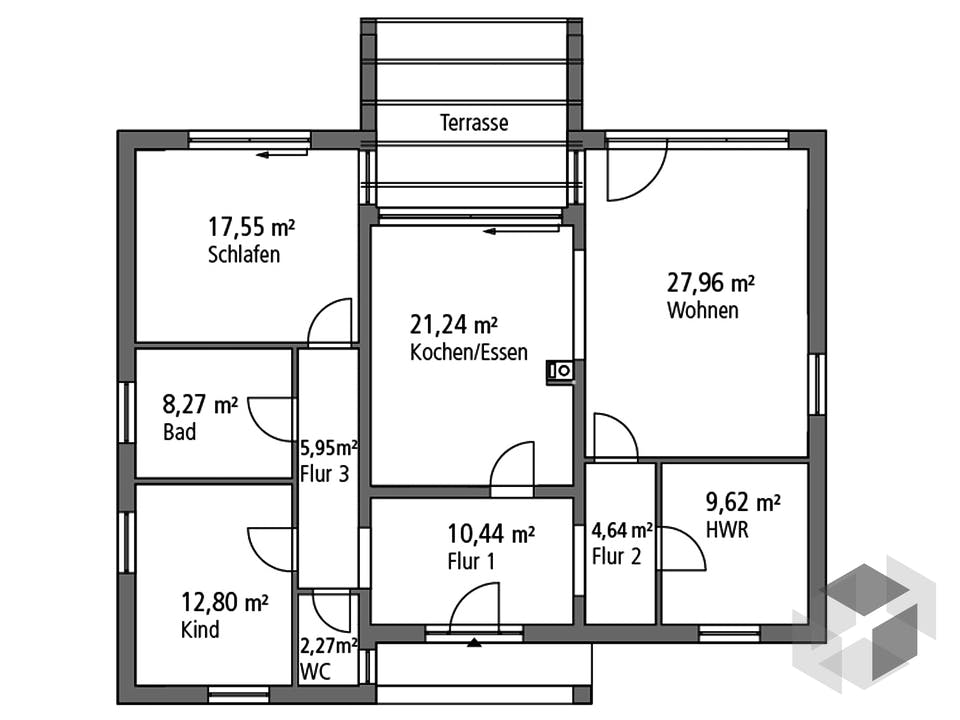Bungalow BGL 120 von SR System Grundriss