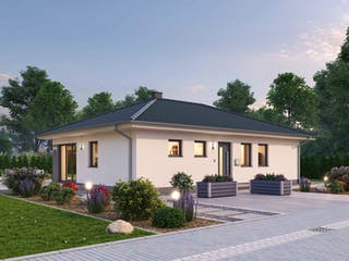 Massivhaus Bungalow BGL 87 von SR System Schlüsselfertig ab 222900€, Bungalow Außenansicht 2