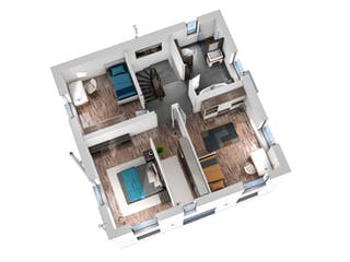 Massivhaus Bauhaus BHS 122 von SR System Schlüsselfertig ab 265500€, Cubushaus Grundriss 4