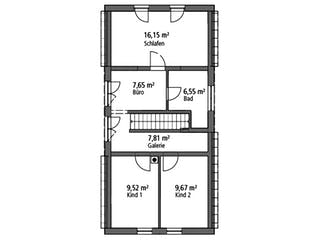 Massivhaus Einfamilienhaus EFH 122 von SR System Schlüsselfertig ab 259500€, Satteldach-Klassiker Grundriss 2