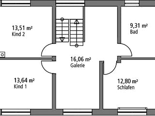 Massivhaus Einfamilienhaus EFH 139 von SR System, Satteldach-Klassiker Grundriss 2