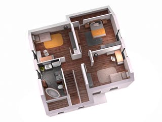 Massivhaus Einfamilienhaus EFH 142 von SR System Schlüsselfertig ab 279500€, Satteldach-Klassiker Grundriss 2