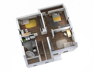 Massivhaus Einfamilienhaus EFH 144 von SR System Schlüsselfertig ab 289500€, Satteldach-Klassiker Grundriss 4