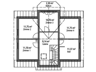 Massivhaus Einfamilienhaus EFH 151 von SR System Schlüsselfertig ab 319500€, Satteldach-Klassiker Grundriss 2