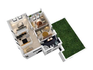 Massivhaus Mehrgenerationenhaus MGH 232 von SR System Schlüsselfertig ab 459000€, Cubushaus Grundriss 4