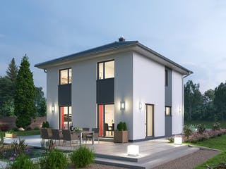 Massivhaus Stadtvilla STV 107 von SR System Schlüsselfertig ab 239500€, Stadtvilla Außenansicht 1