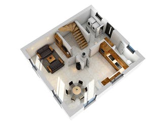 Massivhaus Stadtvilla STV 107 von SR System Schlüsselfertig ab 239500€, Stadtvilla Grundriss 3