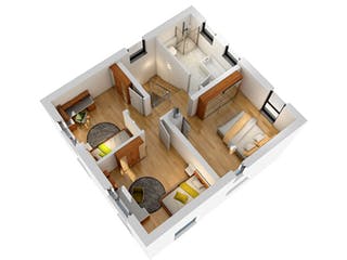 Massivhaus Stadtvilla STV 107 von SR System Schlüsselfertig ab 239500€, Stadtvilla Grundriss 4