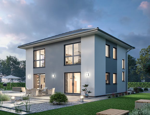 Basismodell der Stadtvilla mit zahllosen Möglichkeiten zur Individualisierung: Bausatzhaus STV 133 von Ytong Bausatzhaus