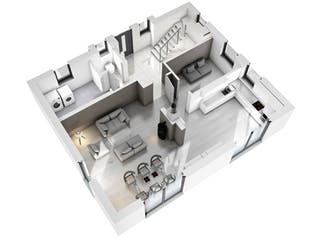 Massivhaus Stadtvilla STV 133 von SR System Schlüsselfertig ab 299500€, Stadtvilla Grundriss 3