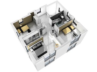 Massivhaus Stadtvilla STV 133 von SR System Schlüsselfertig ab 299500€, Stadtvilla Grundriss 4