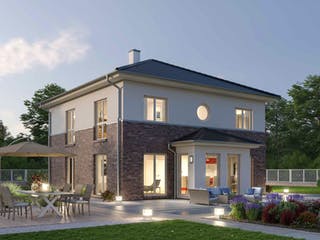 Massivhaus Stadtvilla STV 157 von SR System Schlüsselfertig ab 329500€, Stadtvilla Außenansicht 3