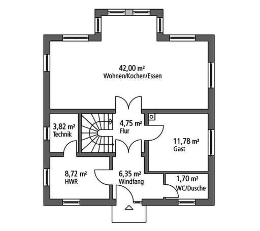 SR System - Stadtvilla STV 157 Floorplan 1