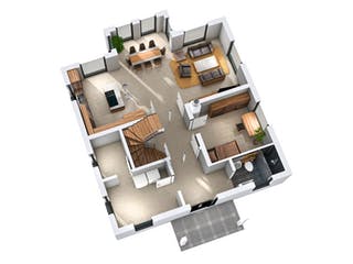 Massivhaus Stadtvilla STV 157 von SR System Schlüsselfertig ab 329500€, Stadtvilla Grundriss 3