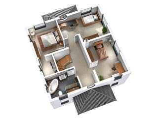 Massivhaus Stadtvilla STV 157 von SR System Schlüsselfertig ab 329500€, Stadtvilla Grundriss 4