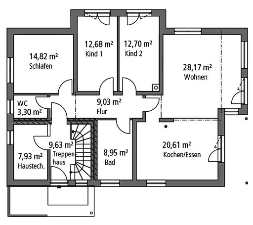 SR System - Zweifamilienhaus ZFH 244 Floorplan 1