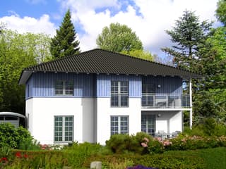 Fertighaus Stadthaus 270 von SOLID-HAUS Schlüsselfertig ab 389150€, Stadtvilla Außenansicht 2